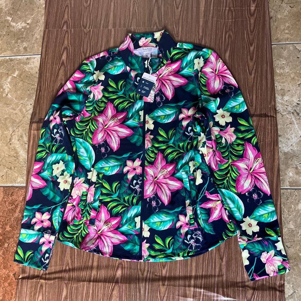 Tommy Bahama Womens' Long
Sleeve Zip Up Tennis & Golf Jacket Size Large - Picture 3 of 13